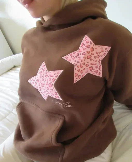 Leopard Star Luxe Hoodie