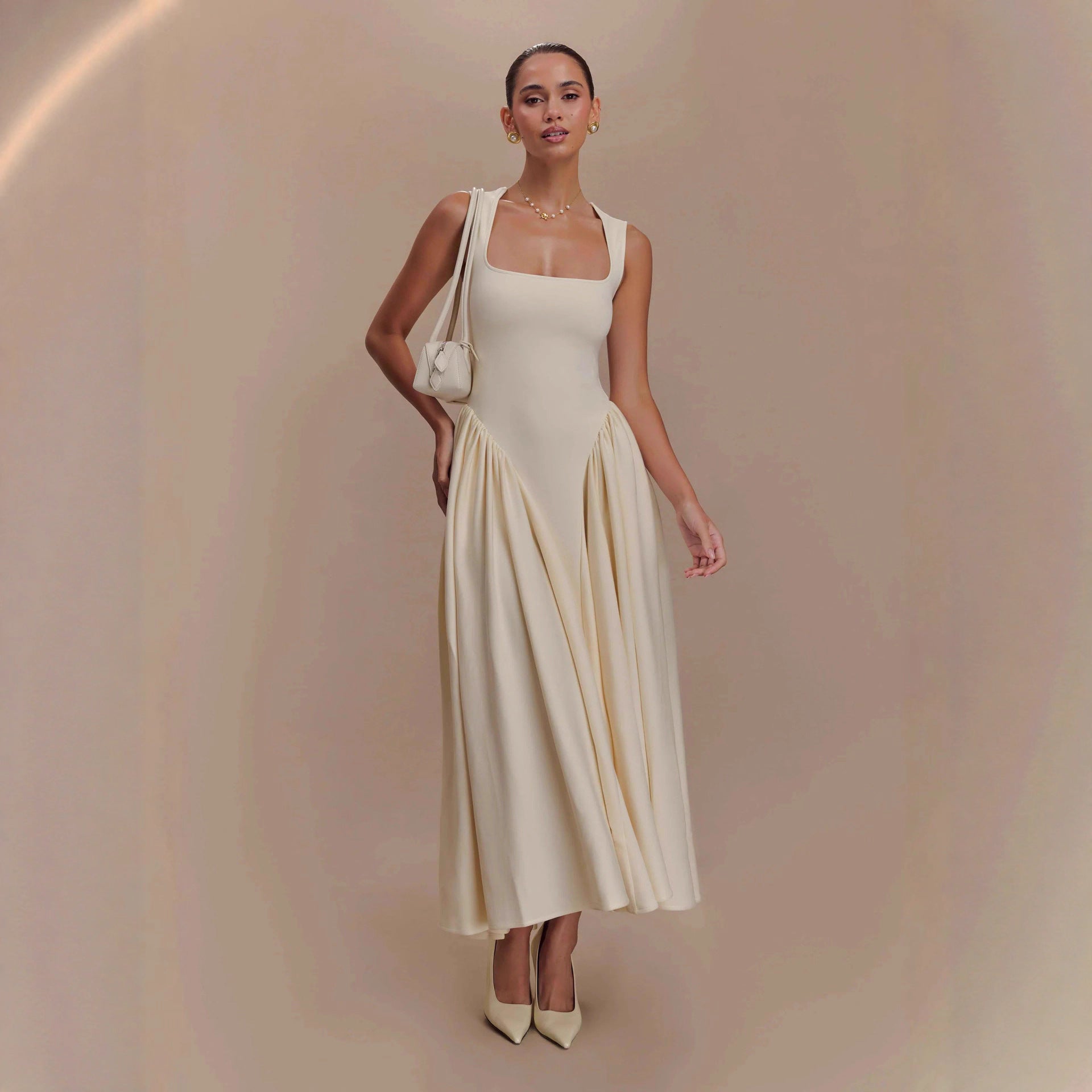 Scuba Jersey Midi Dress