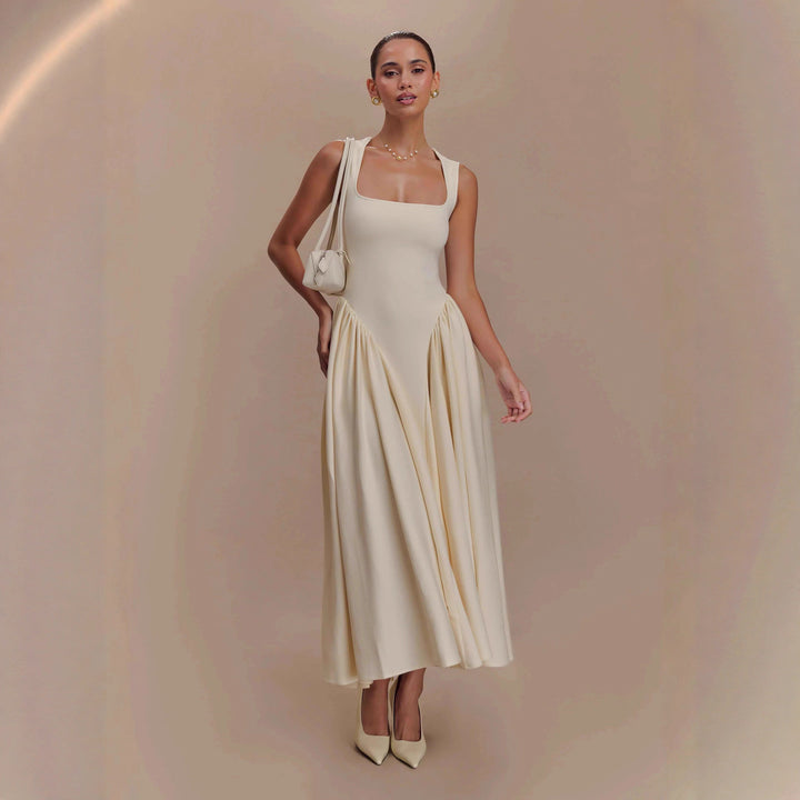 Scuba Jersey Midi Dress