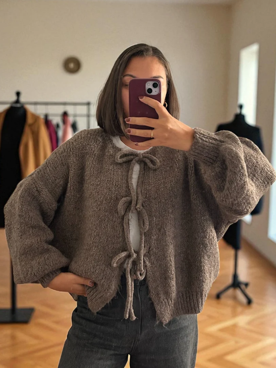 Tie-Front Cardigan